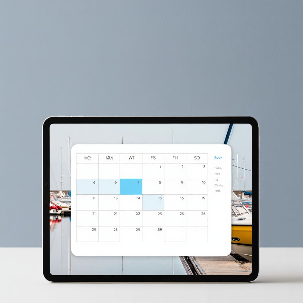 Select booking date and time
